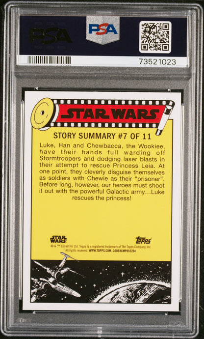 2022 Topps Chrome Sapphire Edition Star Wars Control Room M. Hamill #61 PSA 10