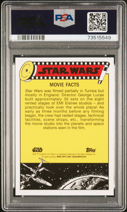 2022 Topps Chrome Sapphire Edition Star Wars Missing! Artoo-Detoo #18 PSA 10
