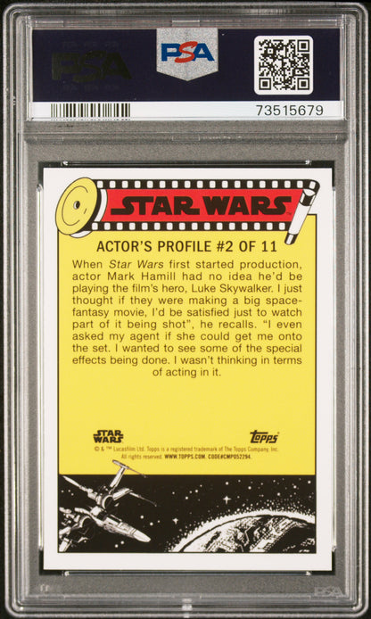2022 Topps Chrome Sapphire Edition Star Wars Rebel Starship! Artoo #76 PSA 10