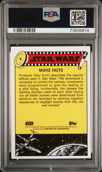 2022 Topps Chrome Sapphire Edition Star Wars Heroism! Honored For #116 PSA 9