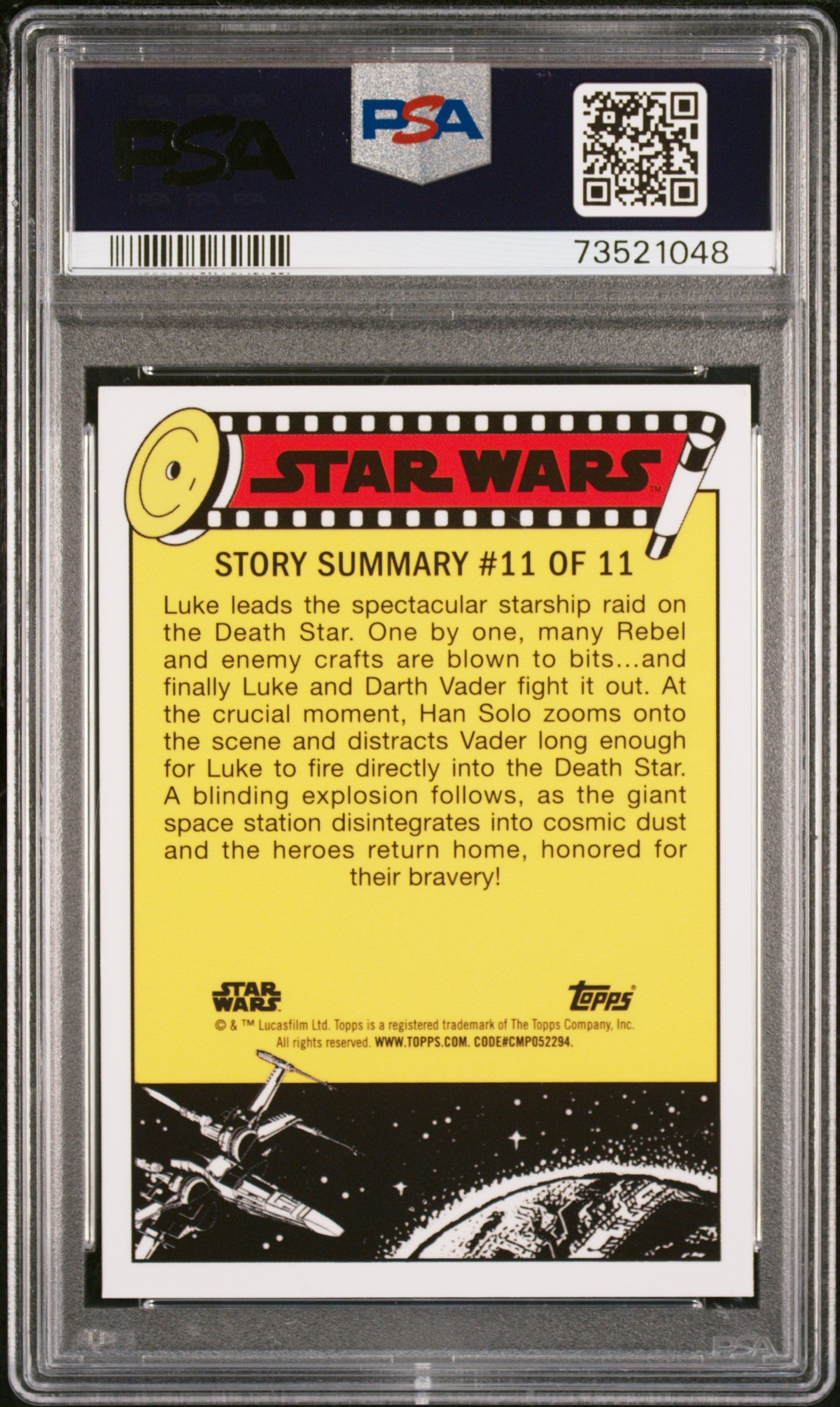 2022 Topps Chrome Sapphire Edition Star Wars Amzg. RBT. See-Threepio #66 PSA 9