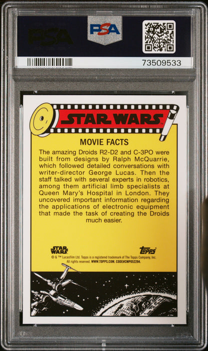 2022 Topps Chrome Sapphire Edition Star Wars See-Threepio #98 PSA 10