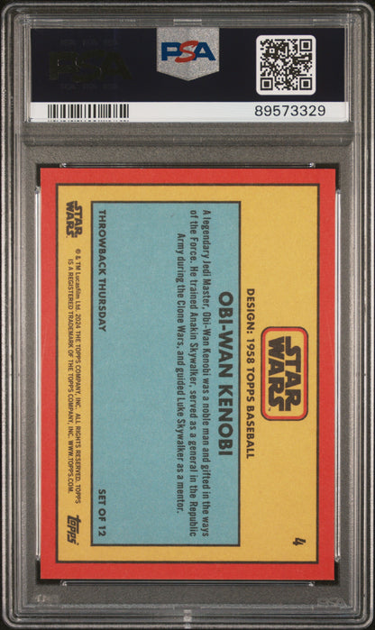 2024 Topps Star Wars Throwback Thursday Obi-Wan Kenobi #4 PSA 10