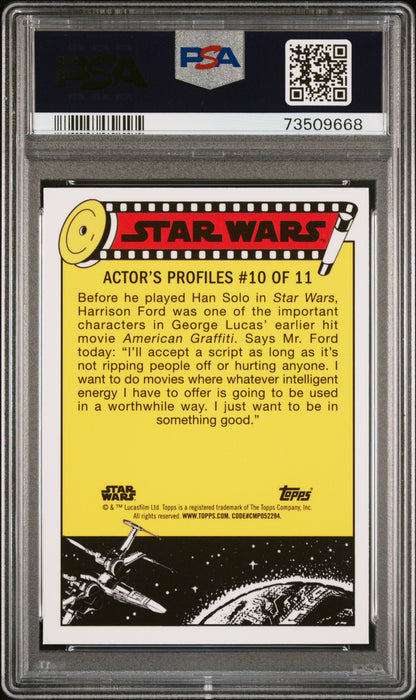2022 Topps Chrome Sapphire Edition Star Wars Pursued By The Jawas #130 PSA 9