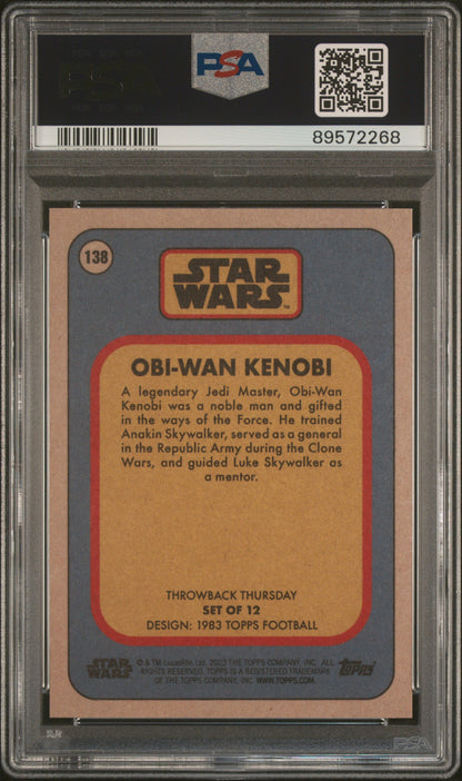 2023 Topps Star Wars Throwback Thursday Obi-Wan Kenobi #138 PSA 10