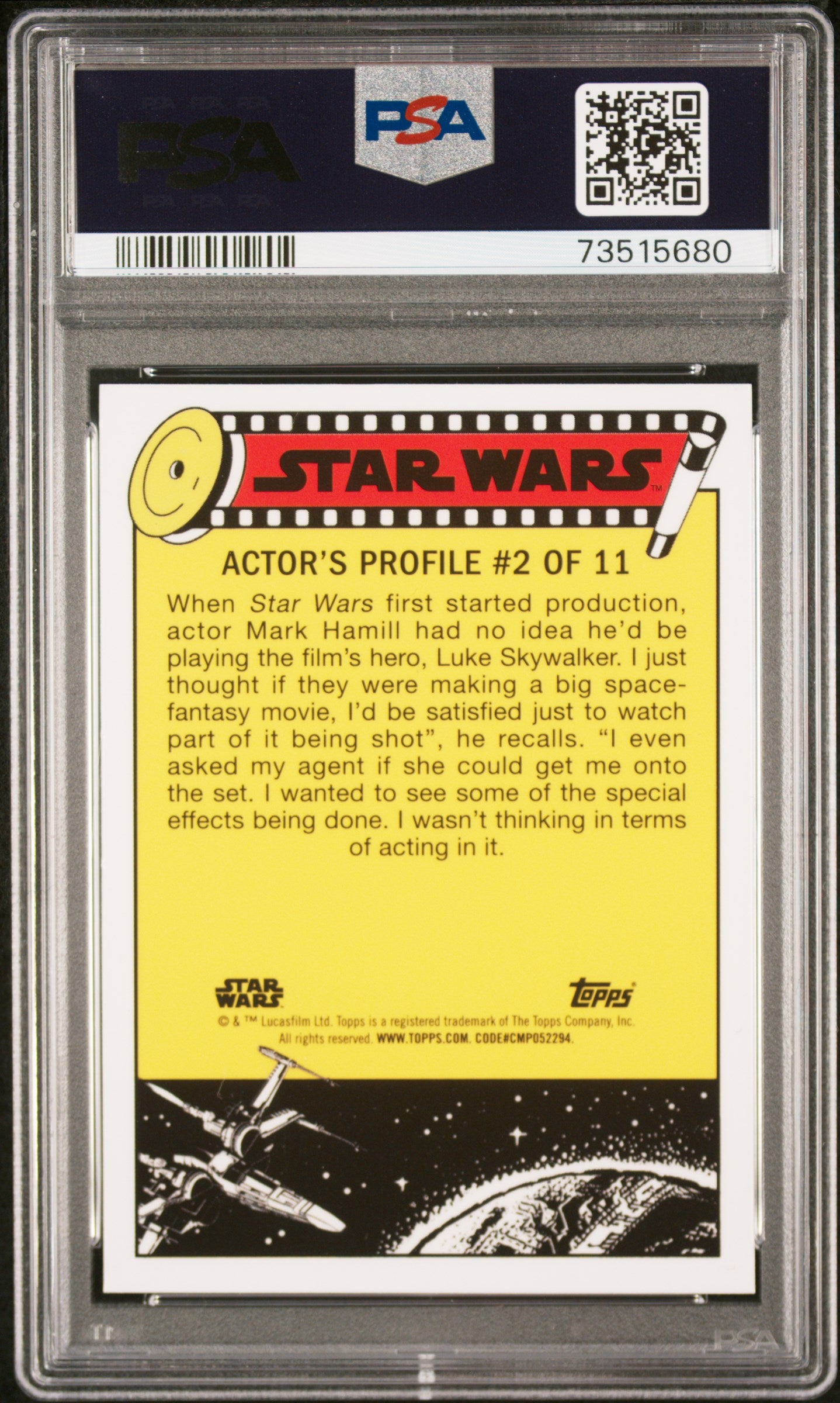 2022 Topps Chrome Sapphire Edition Star Wars Rebel Starship! Artoo #76 PSA 10