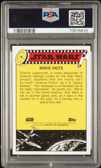 2022 Topps Chrome Sapphire Edition Star Wars CSM SWG. Acs Luke Prps #43 PSA 8