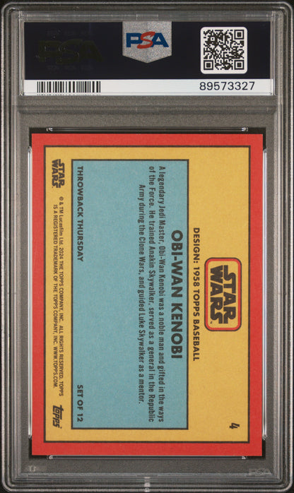 2024 Topps Star Wars Throwback Thursday Obi-Wan Kenobi #4 PSA 9