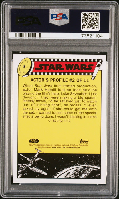 2022 Topps Chrome Sapphire Edition Star Wars Rebel Starship! Artoo #76 PSA 10