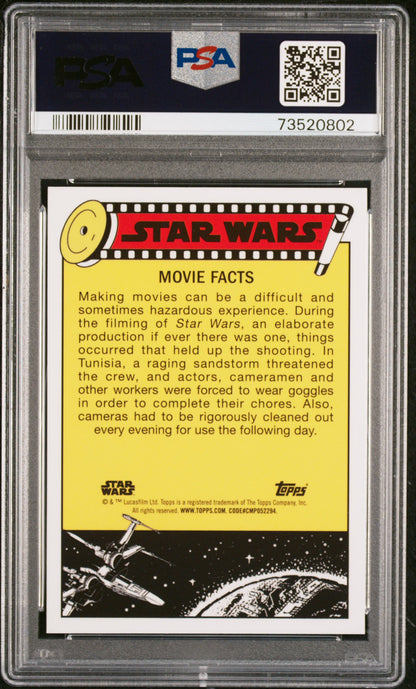 2022 Topps Chrome Sapphire Edition Star Wars Injured! See-Threepio #23 PSA 10