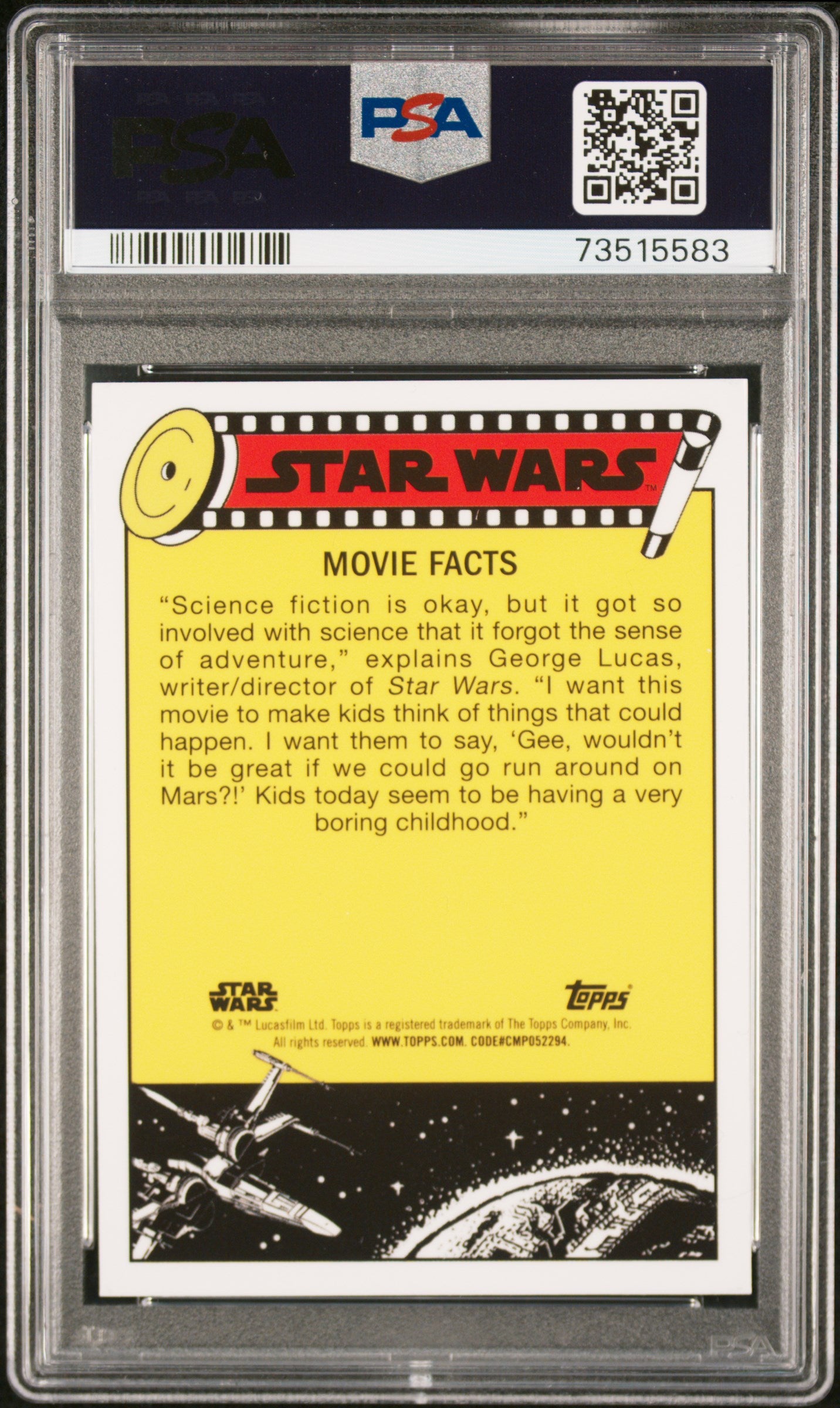 2022 Topps Chrome Sapphire Edition Star Wars Control Room Droids #33 PSA 10