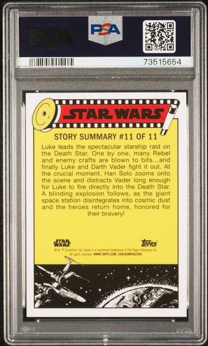 2022 Topps Chrome Sapphire Edition Star Wars Amzg. RBT. See-Threepio #66 PSA 9