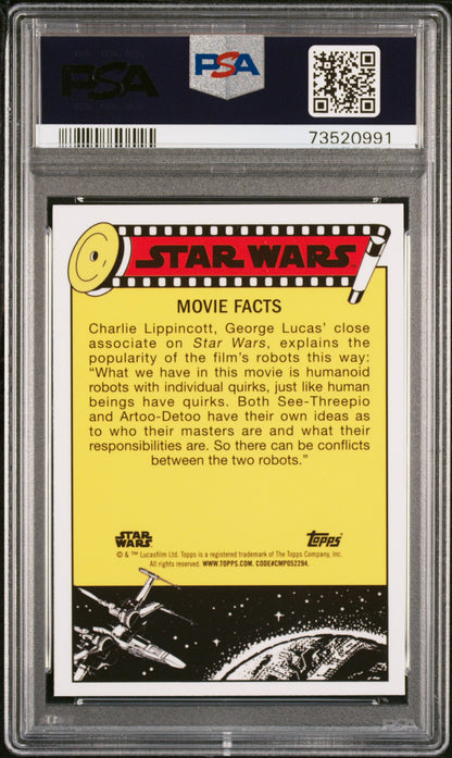 2022 Topps Chrome Sapphire Edition Star Wars Rwrd Victors Receive #54 PSA 10