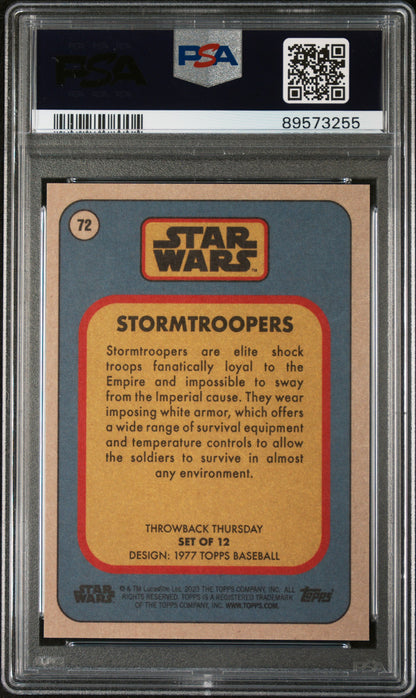 2023 Topps Star Wars Throwback Thursday Stormtroopers #72 PSA 10