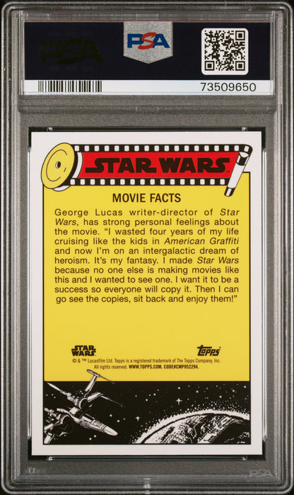 2022 Topps Chrome Sapphire Edition Star Wars A Quizzical Threepio! #126 PSA 10