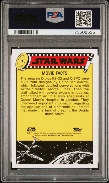 2022 Topps Chrome Sapphire Edition Star Wars See-Threepio #98 PSA 10