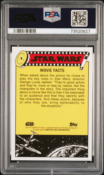 2022 Topps Chrome Sapphire Edition Star Wars Join Kenobi Luke Agrs #28 PSA 10