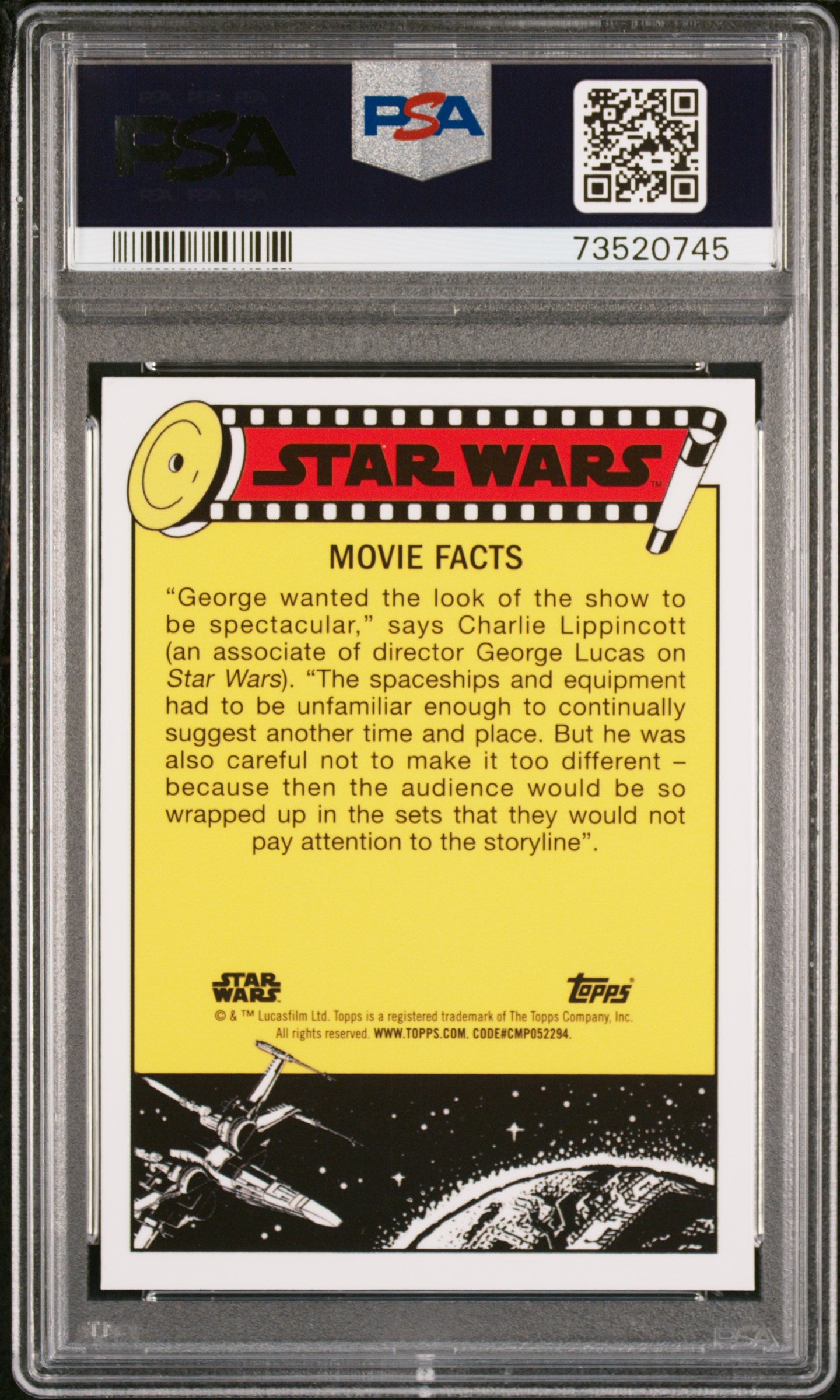 2022 Topps Chrome Sapphire Edition Star Wars Left Behind! Artoo #15 PSA 10