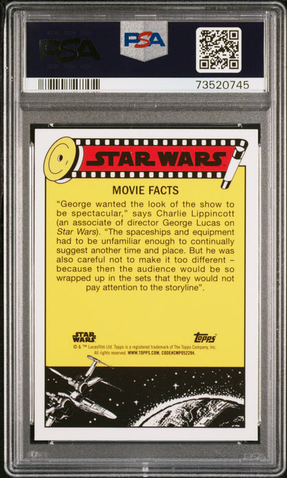 2022 Topps Chrome Sapphire Edition Star Wars Left Behind! Artoo #15 PSA 10