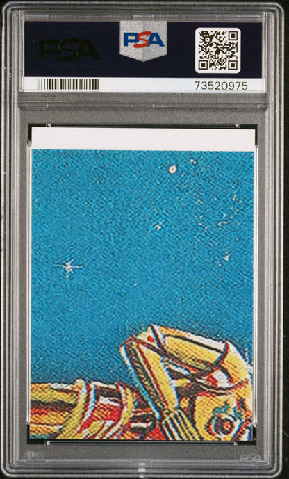 2022 Topps Chrome Sapphire Edition Star Wars Prncs. Leia Threepio #51 PSA 9