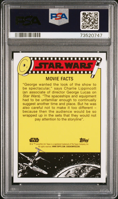 2022 Topps Chrome Sapphire Edition Star Wars Left Behind! Artoo #15 PSA 10
