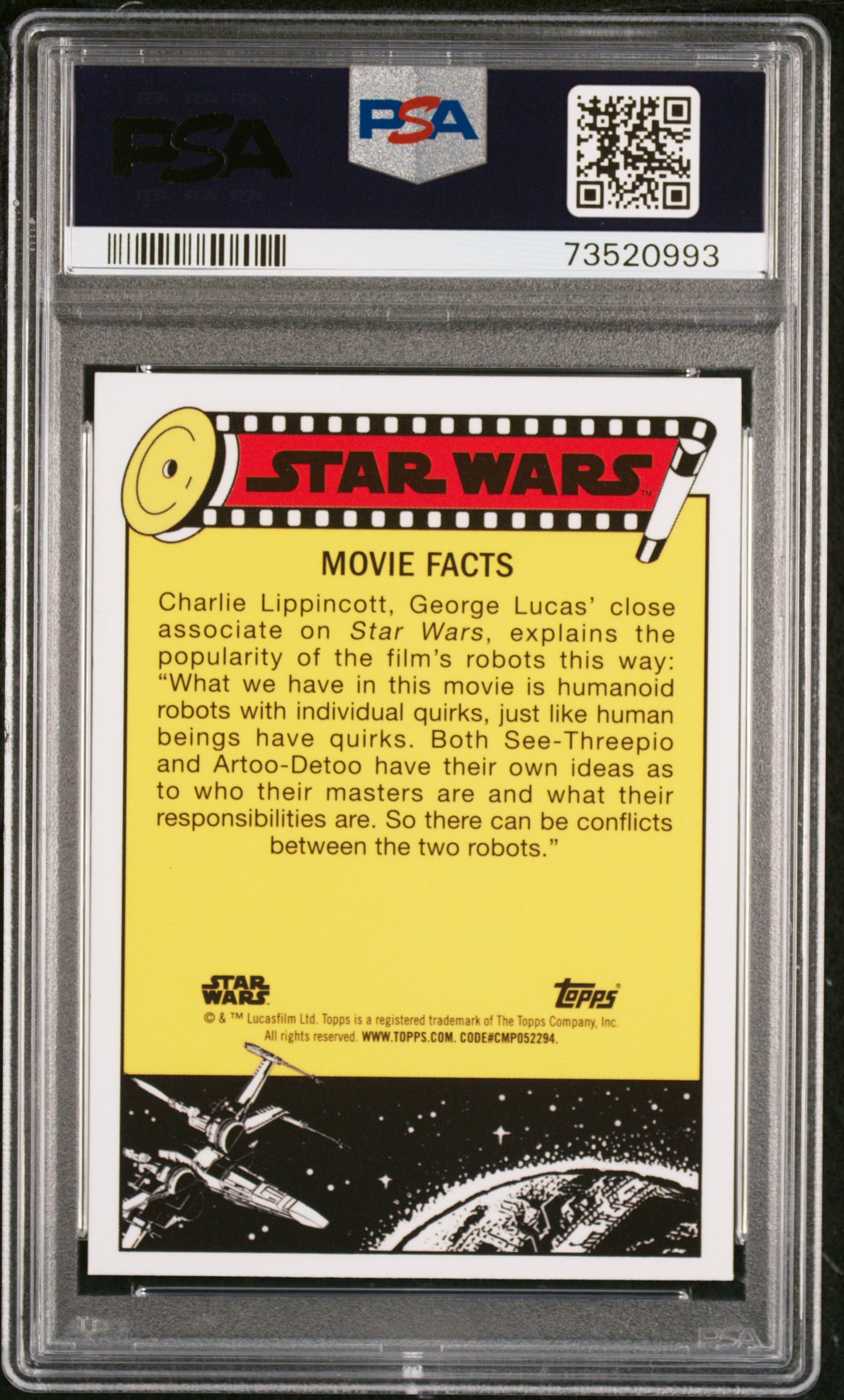 2022 Topps Chrome Sapphire Edition Star Wars Rwrd Victors Receive #54 PSA 9