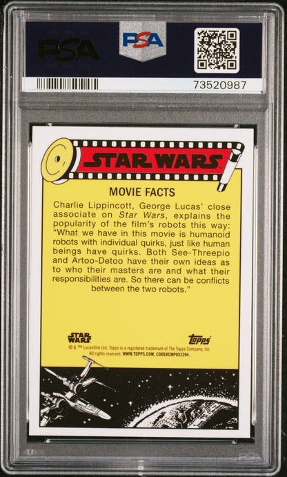 2022 Topps Chrome Sapphire Edition Star Wars Rwrd Victors Receive #54 PSA 8