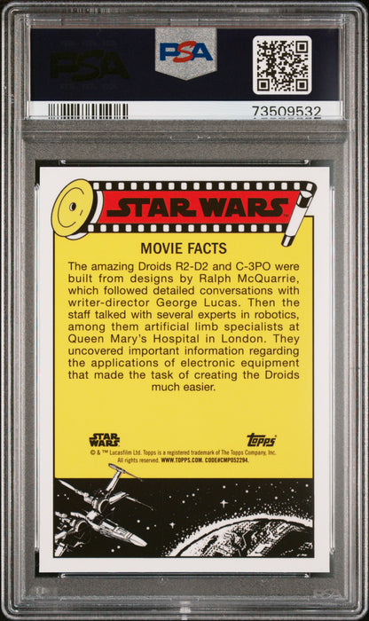 2022 Topps Chrome Sapphire Edition Star Wars See-Threepio #98 PSA 10