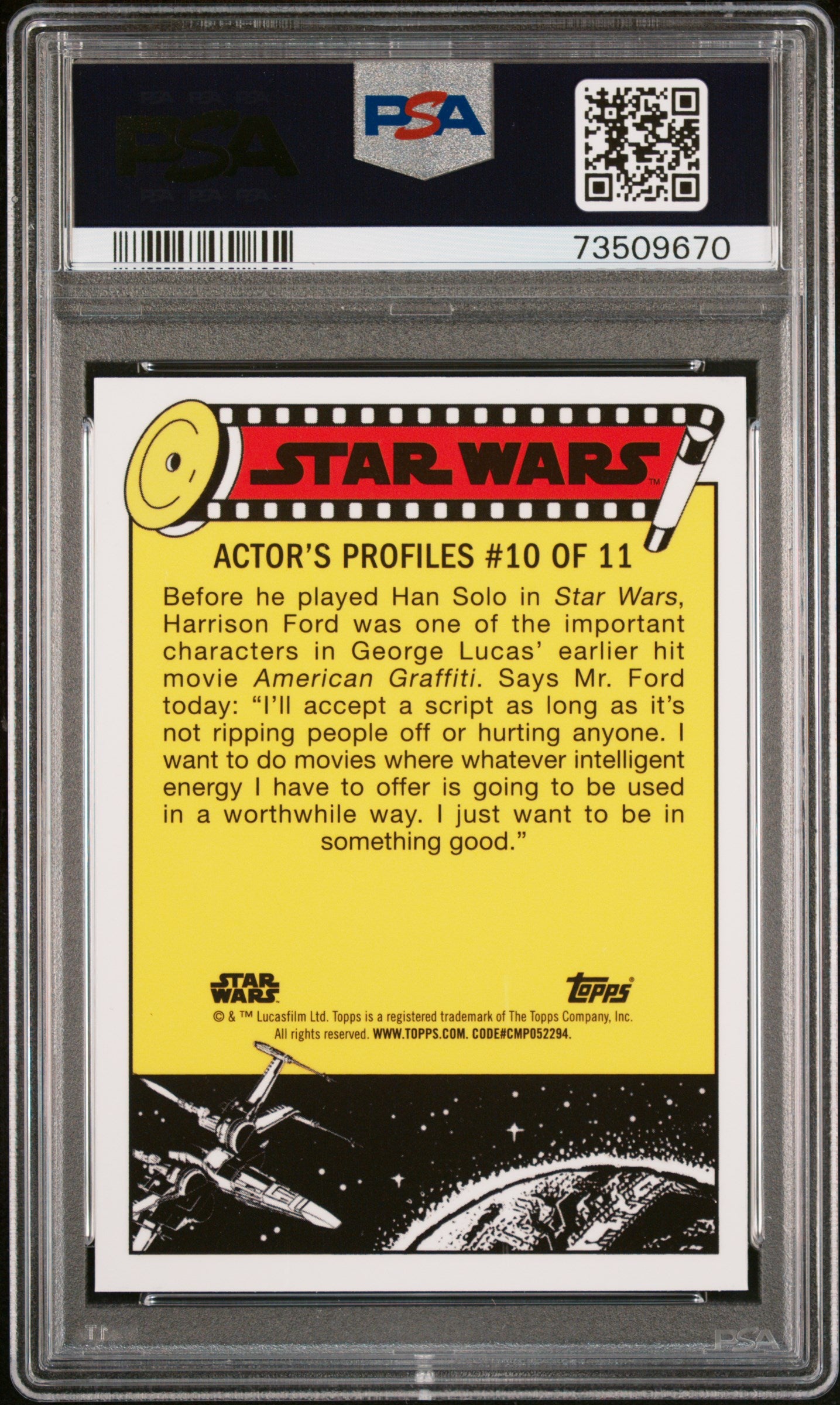 2022 Topps Chrome Sapphire Edition Star Wars Pursued By The Jawas #130 PSA 10