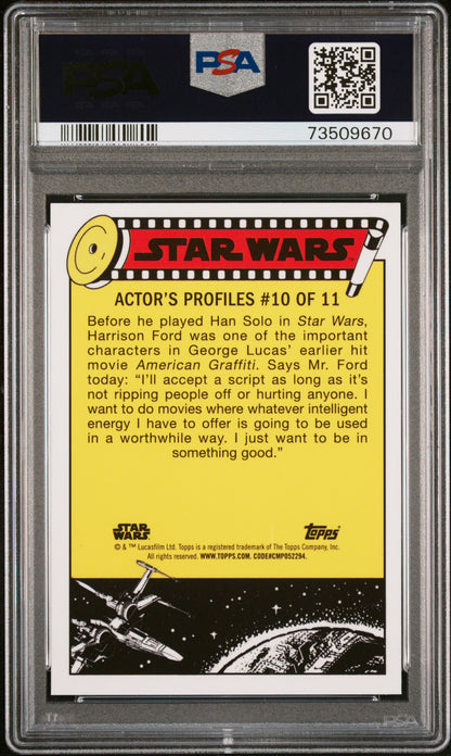 2022 Topps Chrome Sapphire Edition Star Wars Pursued By The Jawas #130 PSA 10