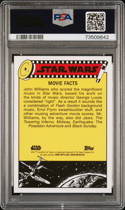 2022 Topps Chrome Sapphire Edition Star Wars R2 Threepio Searches #124 PSA 10