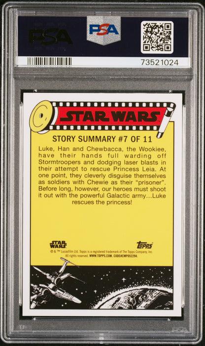 2022 Topps Chrome Sapphire Edition Star Wars Control Room M. Hamill #61 PSA 10