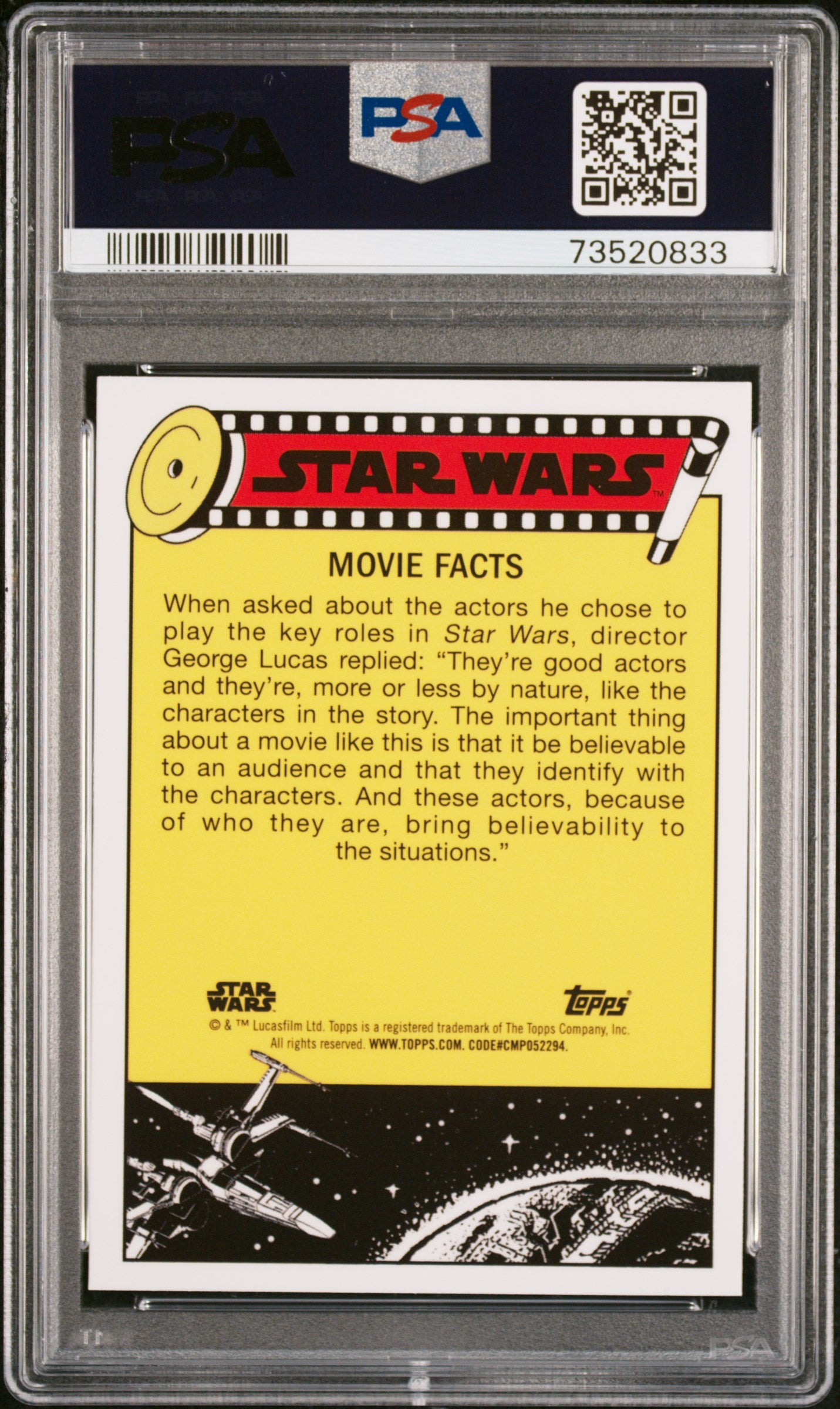 2022 Topps Chrome Sapphire Edition Star Wars Join Kenobi Luke Agrs #28 PSA 10