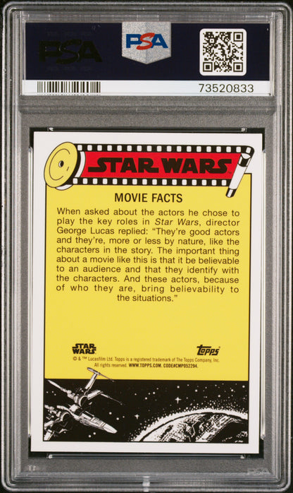 2022 Topps Chrome Sapphire Edition Star Wars Join Kenobi Luke Agrs #28 PSA 10