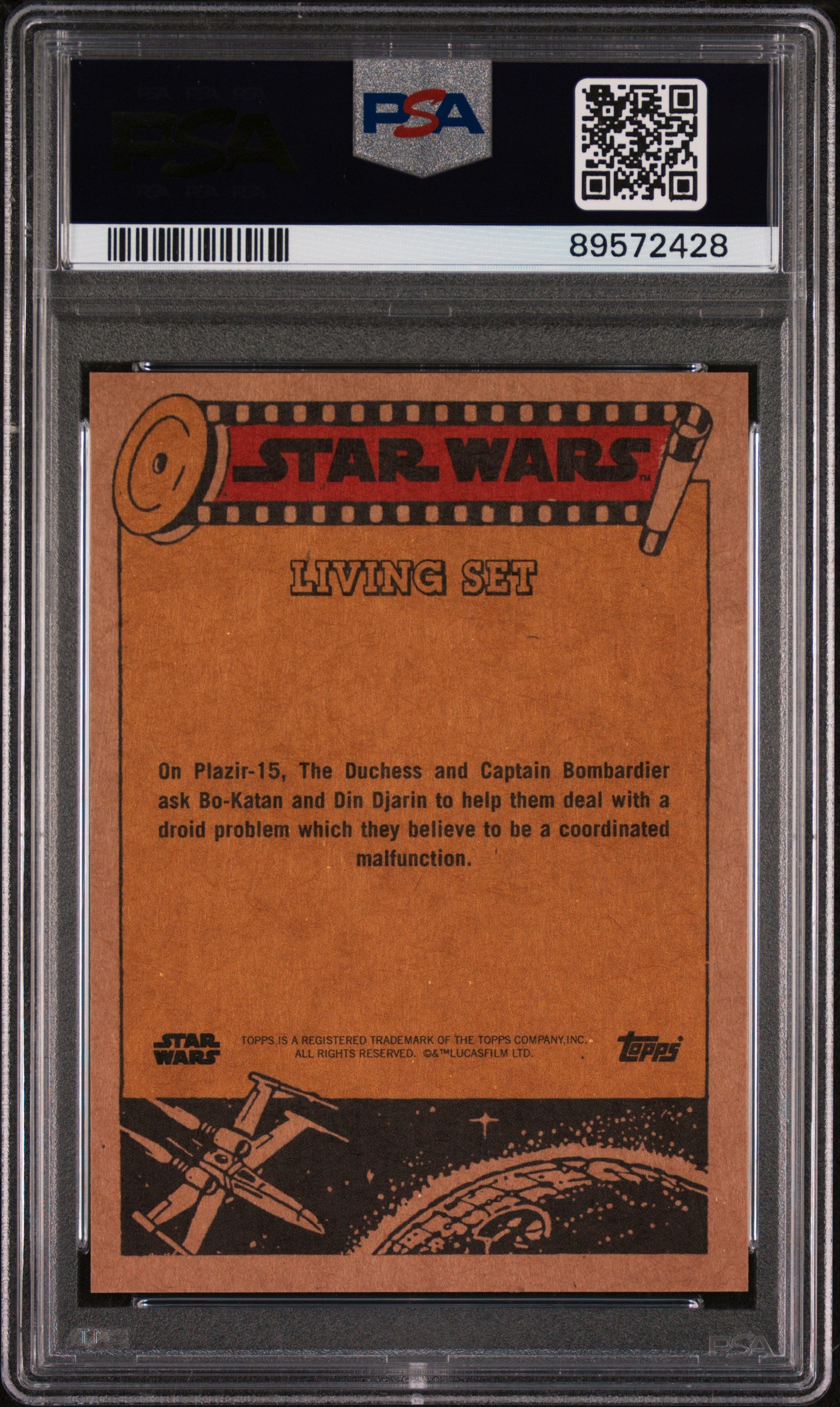 2024 Topps Star Wars Living Captain Bombardier #483 PSA 10