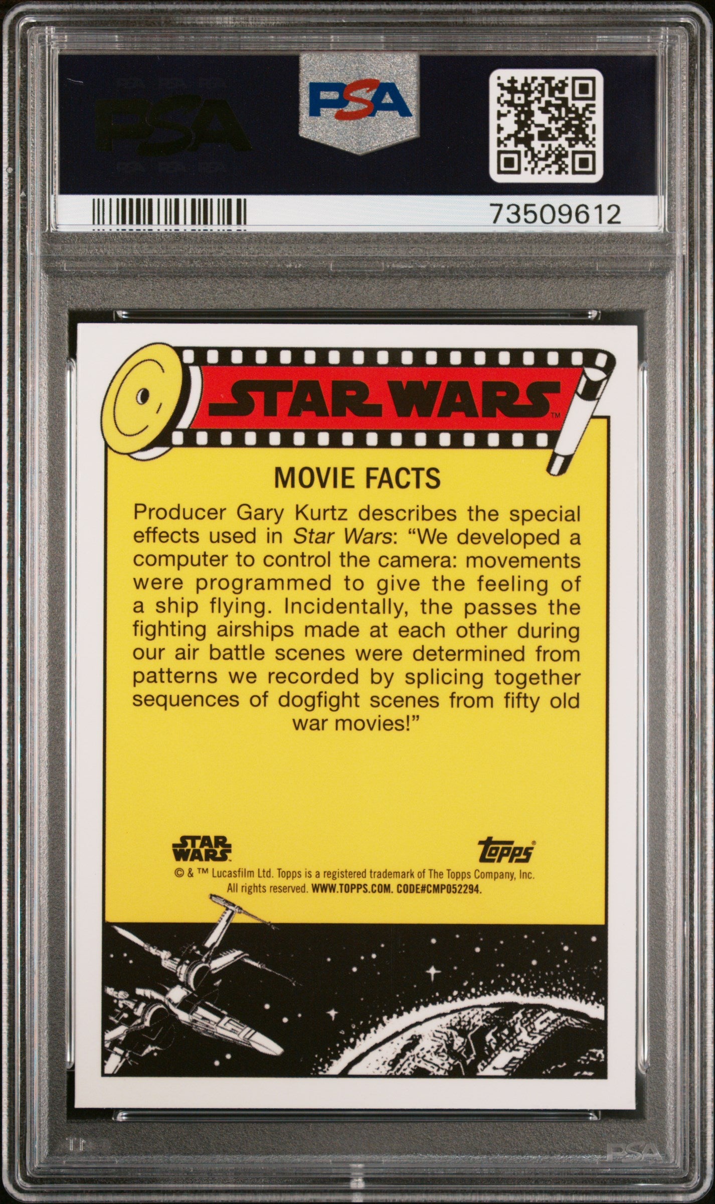 2022 Topps Chrome Sapphire Edition Star Wars Heroism! Honored For #116 PSA 8