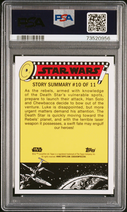 2022 Topps Chrome Sapphire Edition Star Wars Raid Rebels Monitor #49 PSA 10