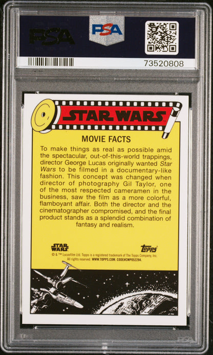 2022 Topps Chrome Sapphire Edition Star Wars Droids! Strmtrprs. SK #24 PSA 9