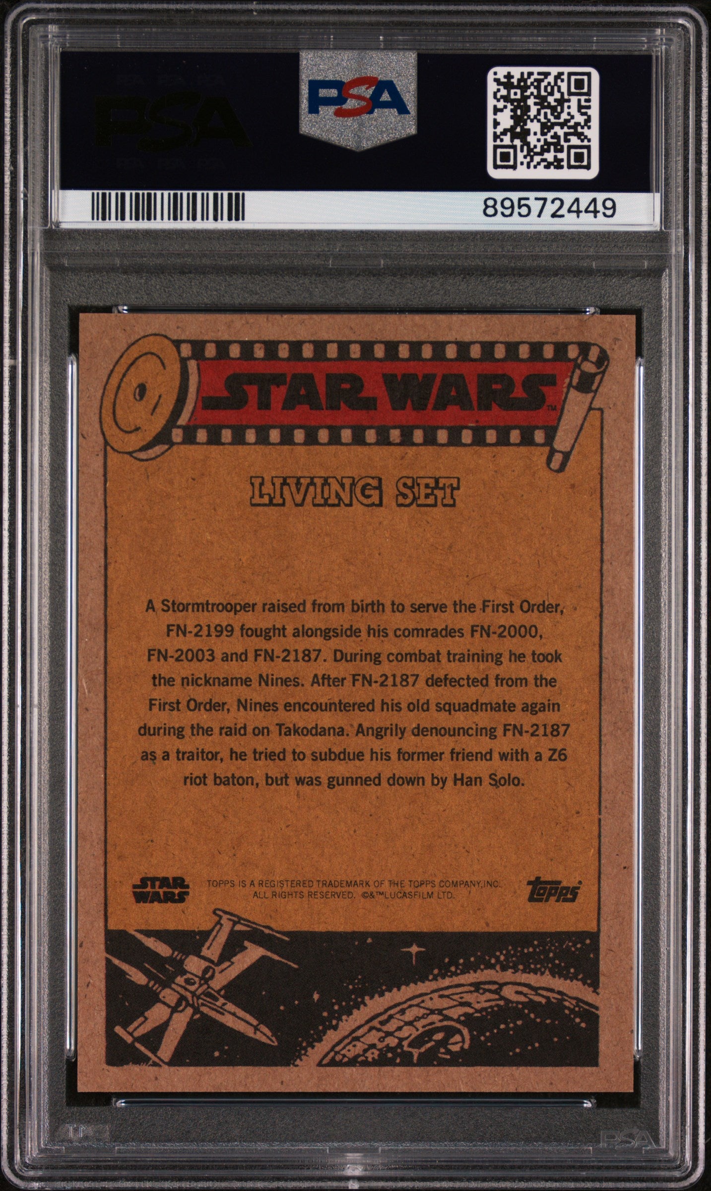 2021 Topps Star Wars Living FN-2199 #208 PSA 10
