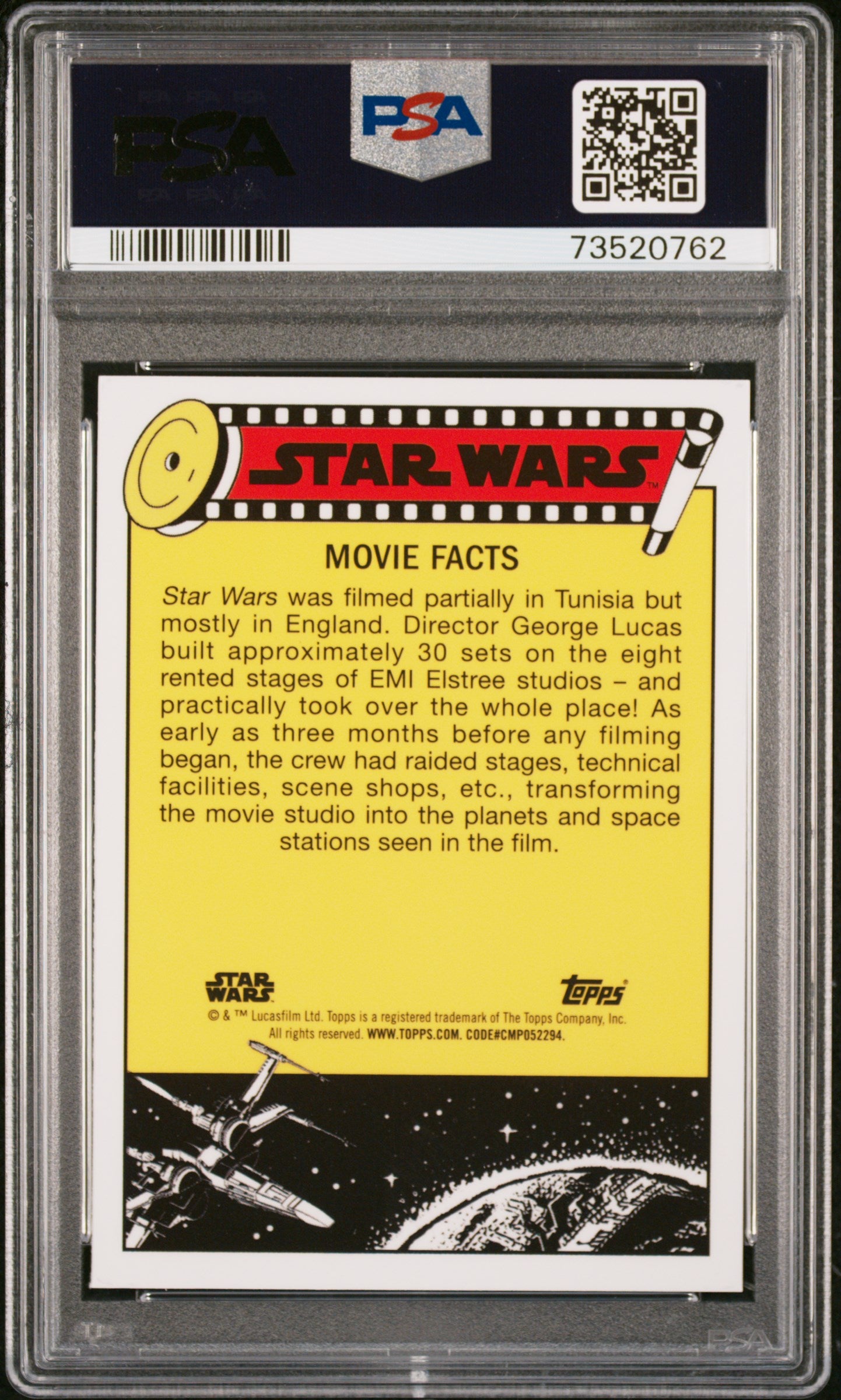 2022 Topps Chrome Sapphire Edition Star Wars Missing! Artoo-Detoo #18 PSA 9