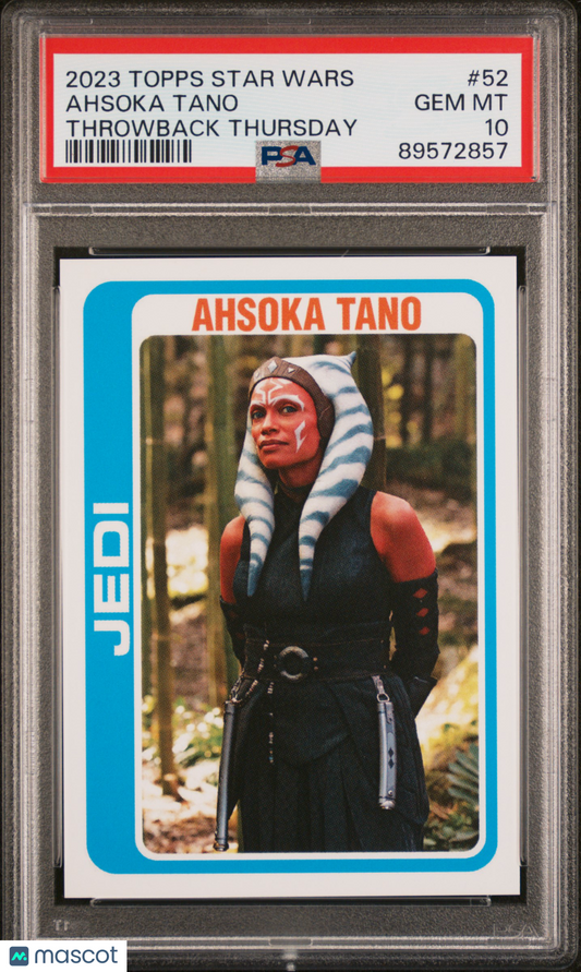 2023 Topps Star Wars Throwback Thursday Ahsoka Tano #52 PSA 10