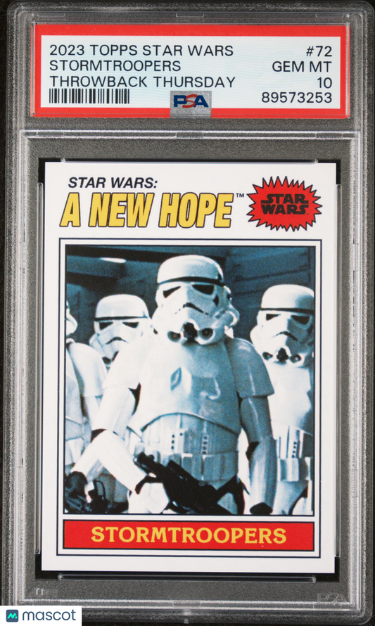 2023 Topps Star Wars Throwback Thursday Stormtroopers #72 PSA 10
