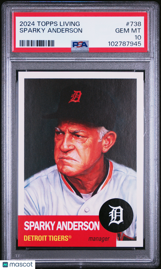 2024 Topps Living Sparky Anderson #738 PSA 10 102787945