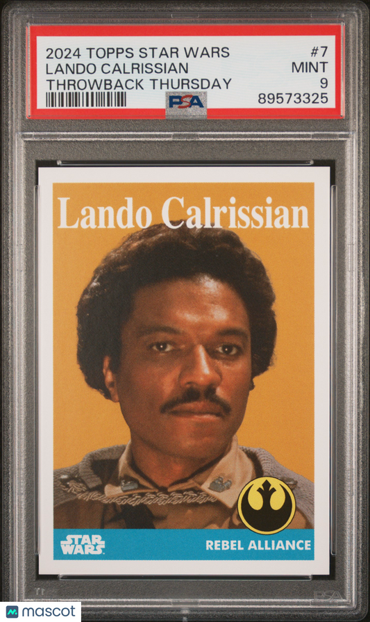 2024 Topps Star Wars Throwback Thursday Lando Calrissian #7 PSA 9