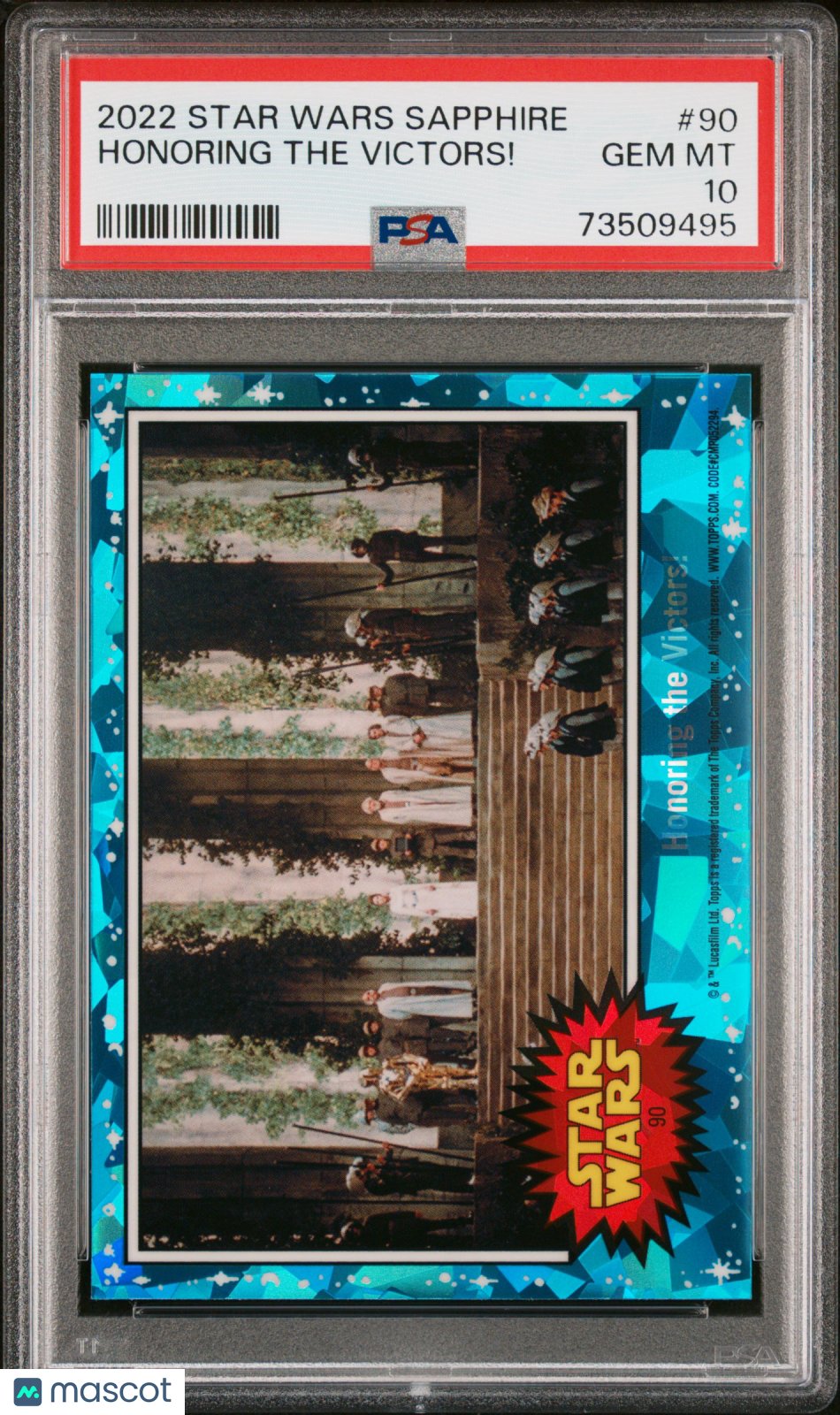 2022 Topps Chrome Sapphire Edition Star Wars Honoring The Victors! #90 PSA 10