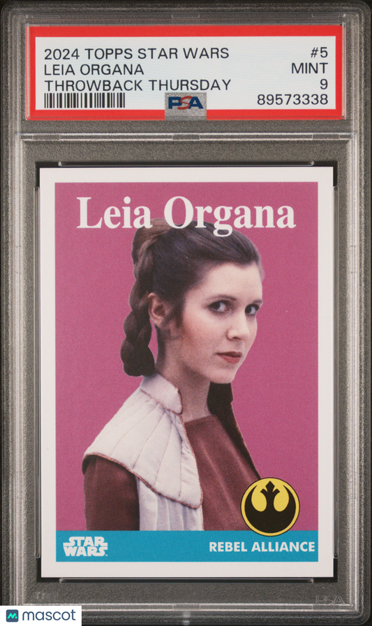2024 Topps Star Wars Throwback Thursday Leia Organa #5 PSA 9