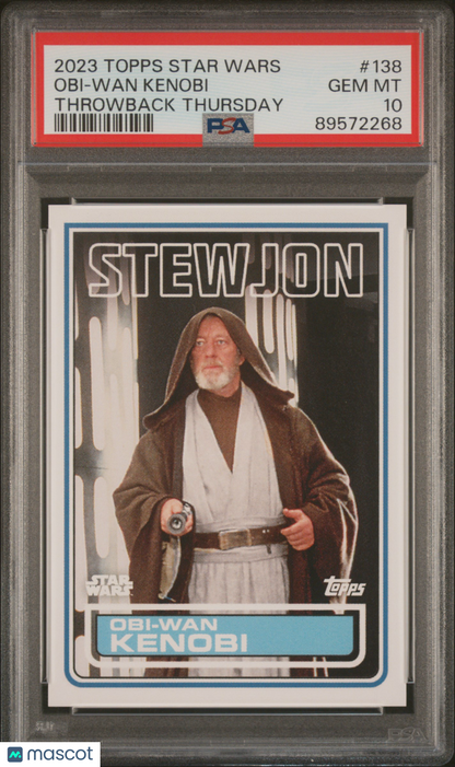 2023 Topps Star Wars Throwback Thursday Obi-Wan Kenobi #138 PSA 10