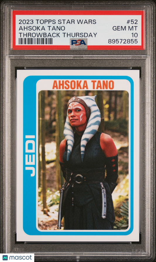 2023 Topps Star Wars Throwback Thursday Ahsoka Tano #52 PSA 10