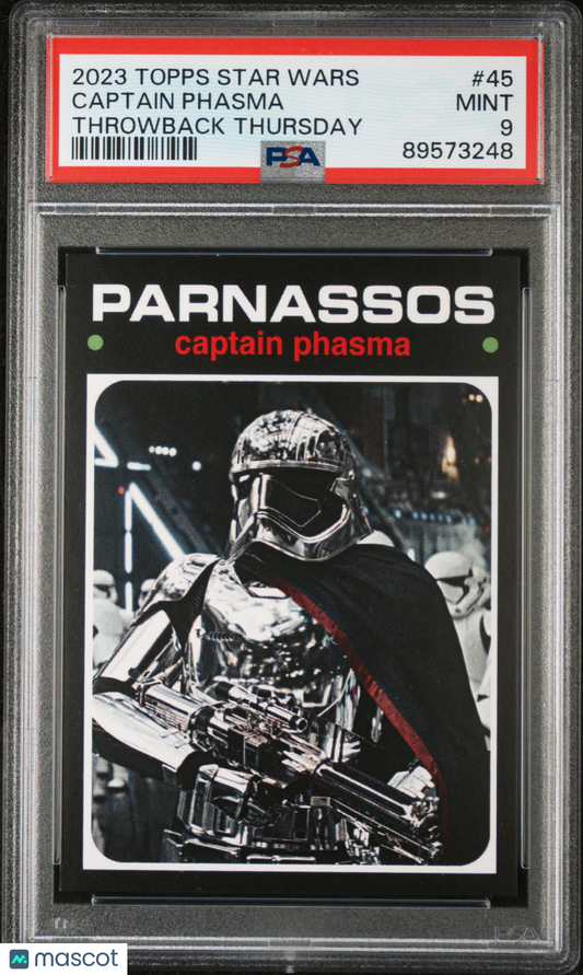 2023 Topps Star Wars Throwback Thursday Captain Phasma #45 PSA 9