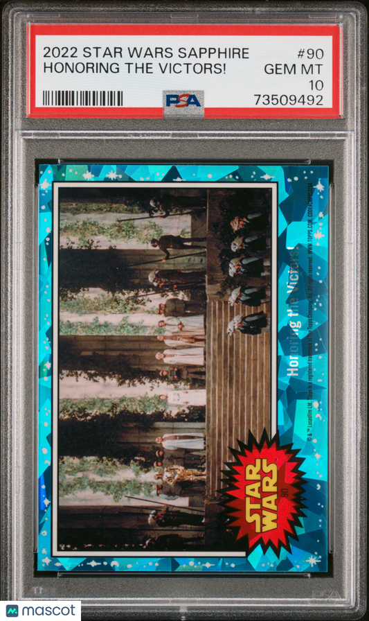 2022 Topps Chrome Sapphire Edition Star Wars Honoring The Victors! #90 PSA 10